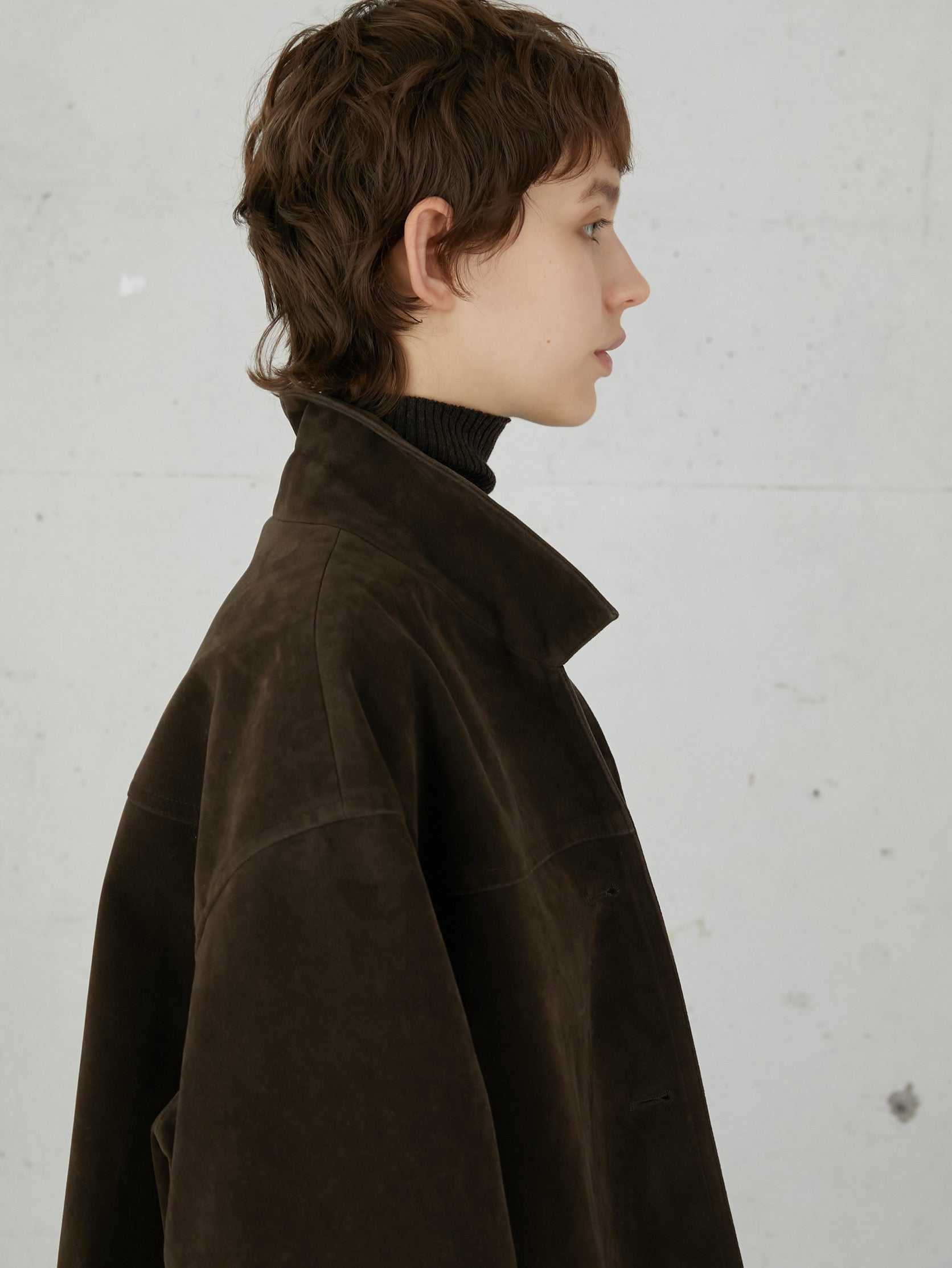 eco suede cover all/エコスウェードカバーオール　トゥデイフル LA PEAU DE GEM（ラポドゥジェム）の「【LA PEAU DE GEM】eco suede