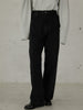 high waist straight denim pants