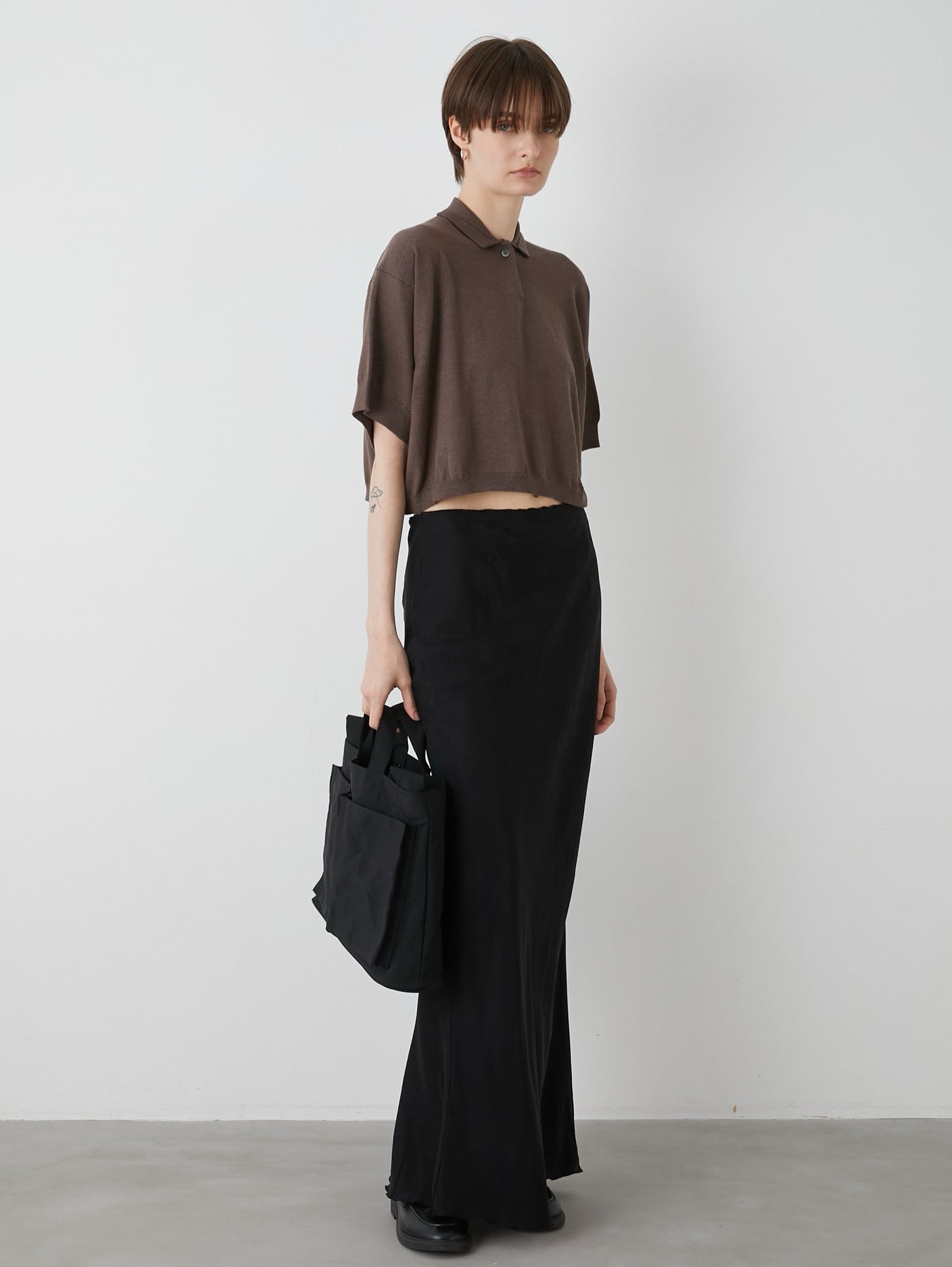 バッグ GEM KNOT SHOLDER LEATHER BAG GEM KNOT SHOLDER LEATHER BAG – LA PEAU DE GEM