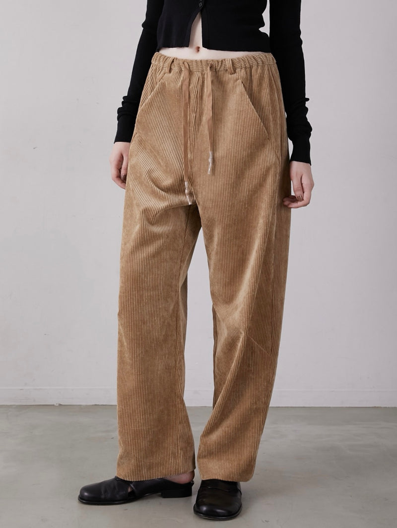 cutwork corduroy pants