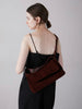 double shoulder suede bag[suede]