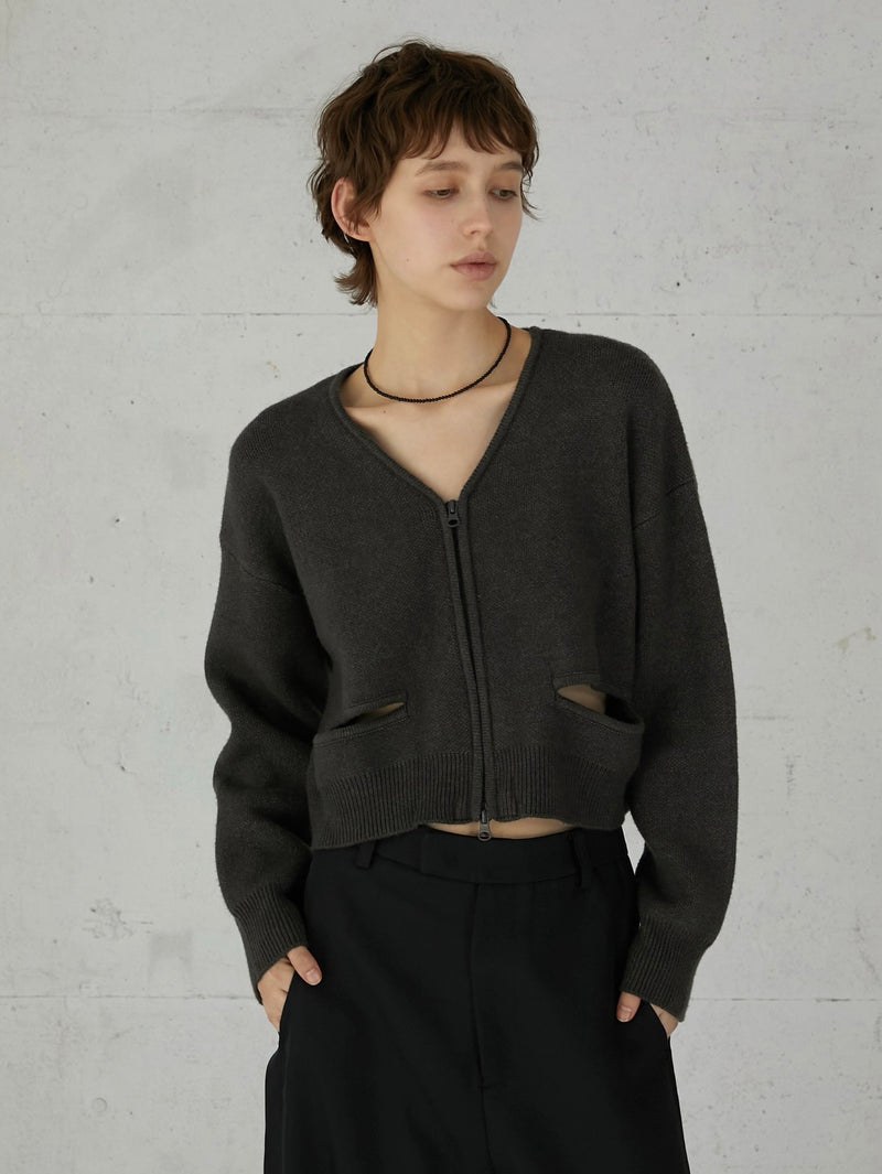 fake pocket cardigan