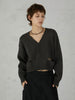 fake pocket cardigan