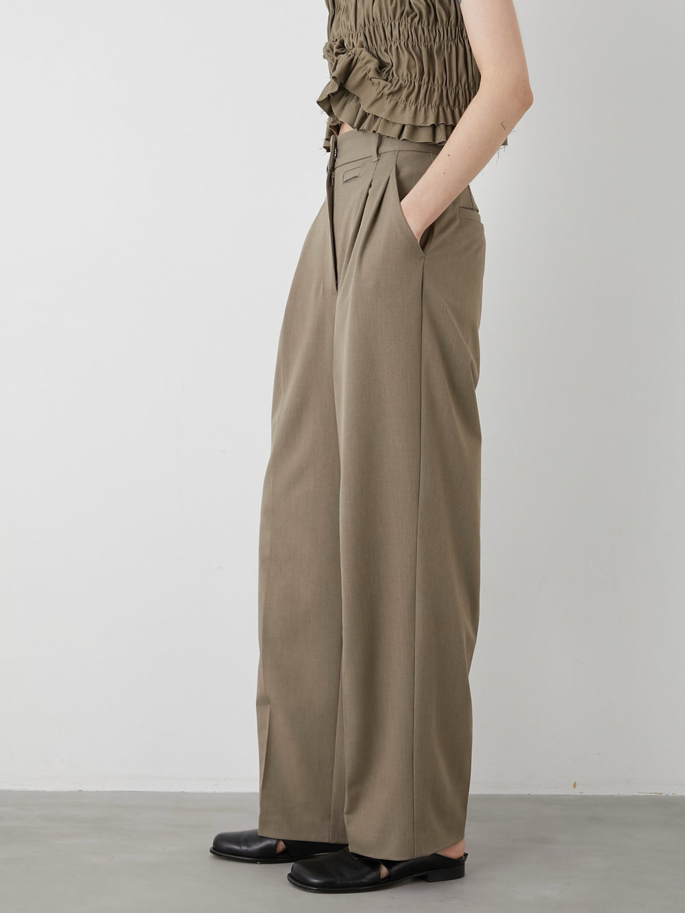 [SALE]belt hole slacks