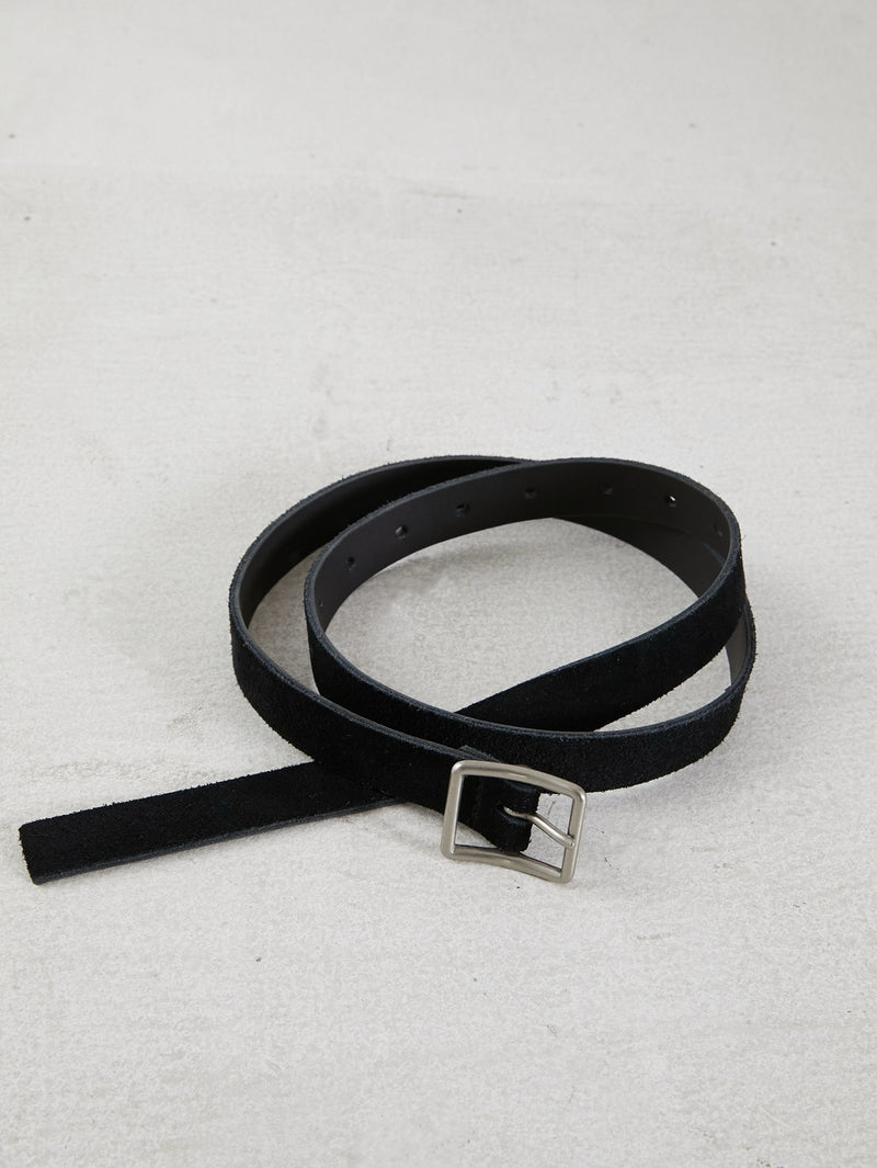 double face leather belt