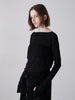 [8/21発売]two piece sheer rib tee