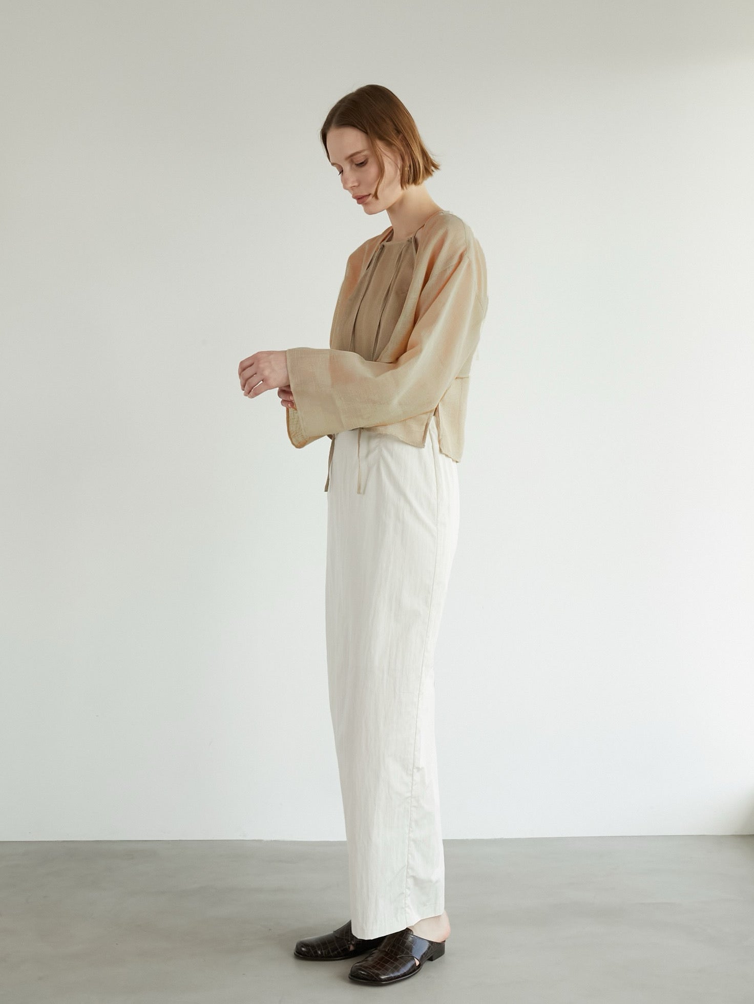 two piece linen like tops – LA PEAU DE GEM