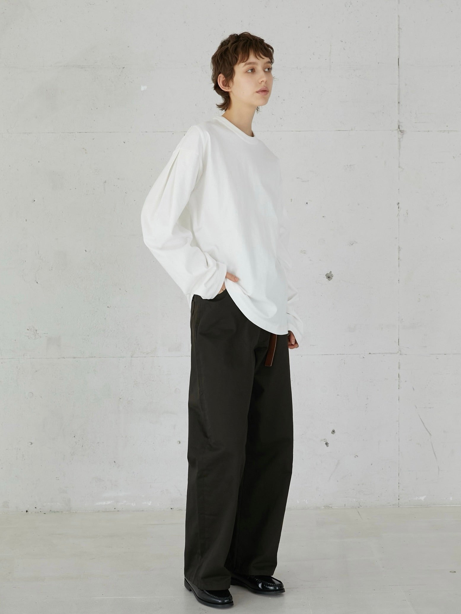 sleeve tuck long tee – LA PEAU DE GEM