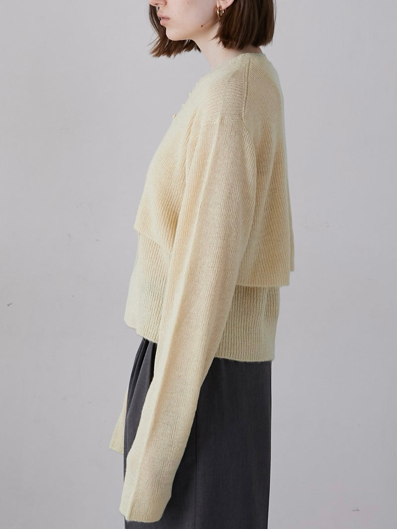 mohair like two piece knit