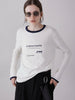 sheer print tee
