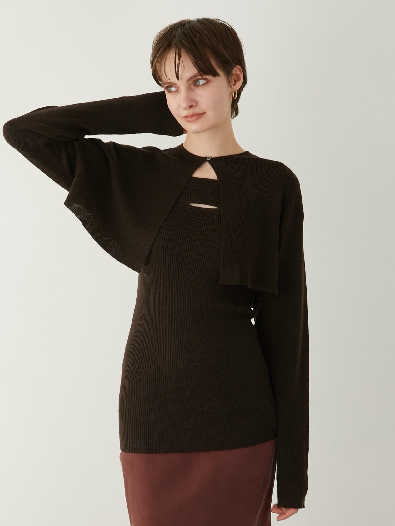 two piece long cami knit – LA PEAU DE GEM