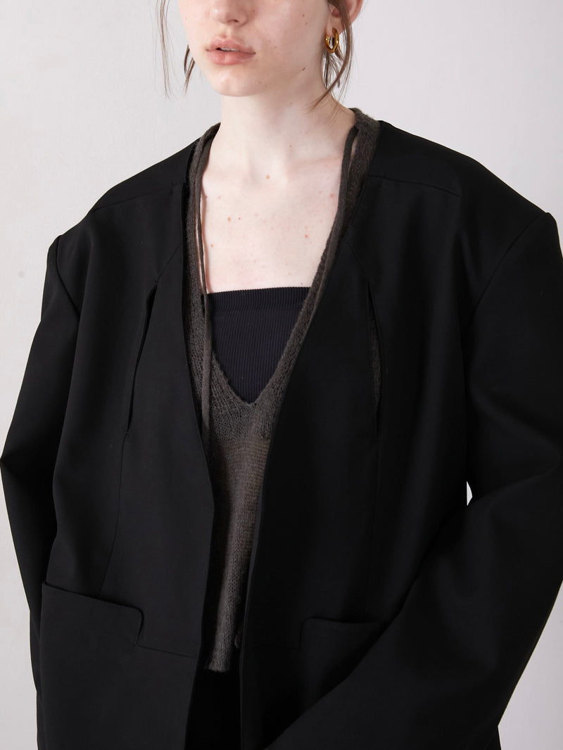 no collar hole jacket