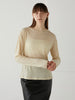 layered sheer long sleeve tee