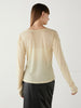 layered sheer long sleeve tee