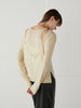 layered sheer long sleeve tee