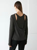 layered sheer long sleeve tee