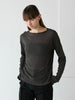 layered sheer long sleeve tee