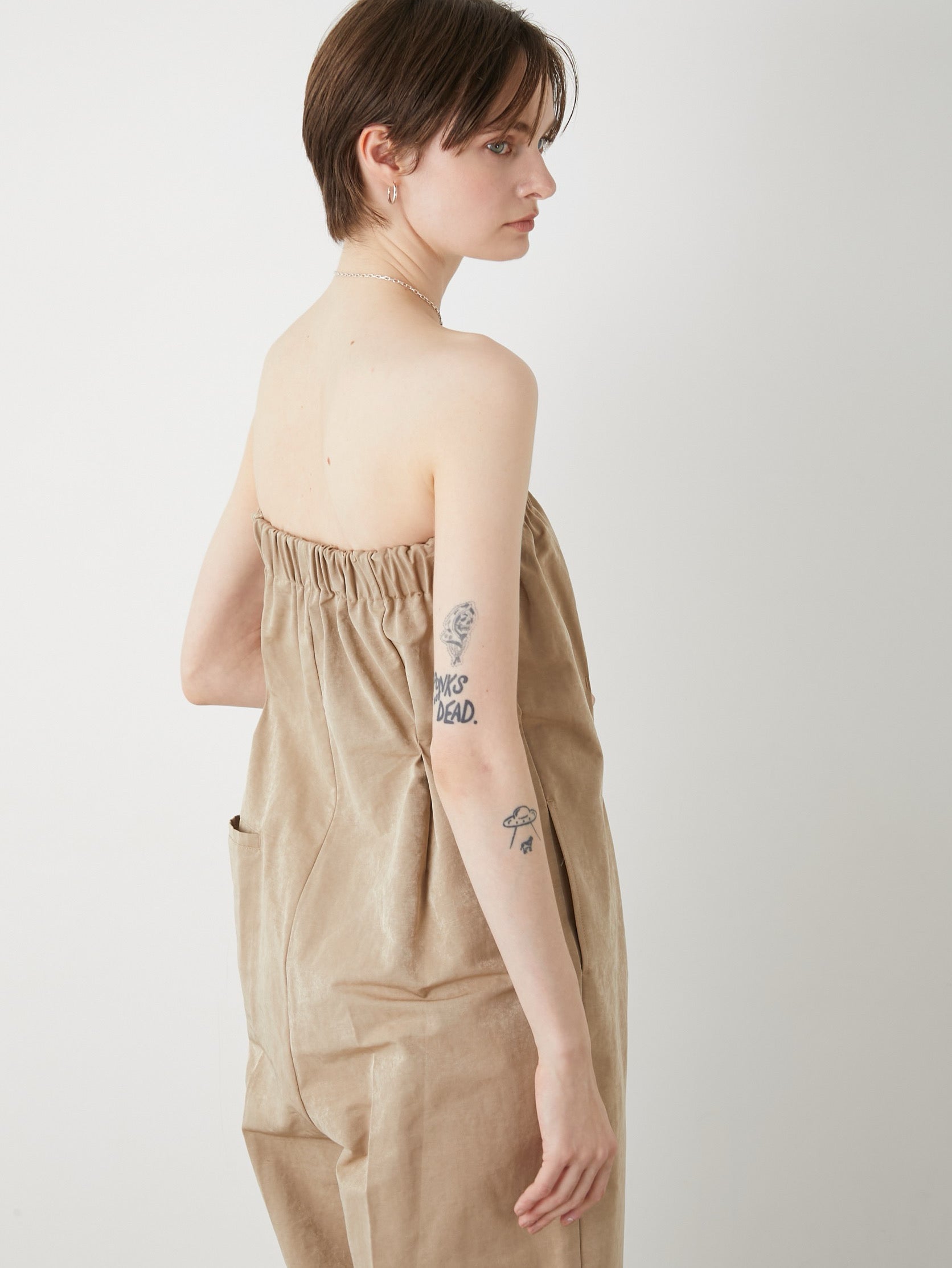 la peau de gem bare top rompers 新作 LA PEAU DE GEM】bare top rompers