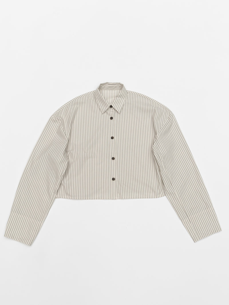 stripe cropped shirt