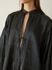 v neck volume sleeve blouse