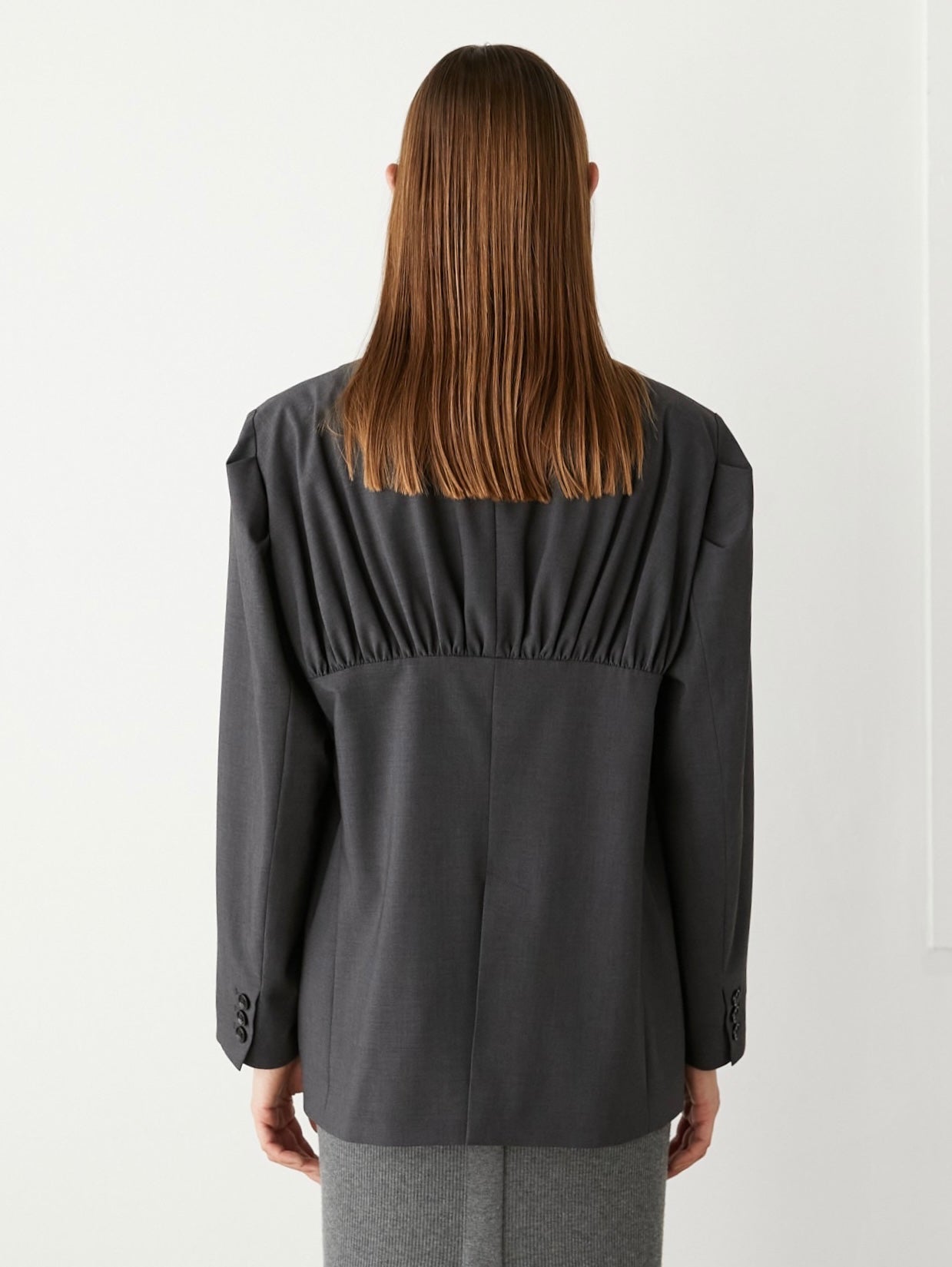 SALE]gather jacket – LA PEAU DE GEM
