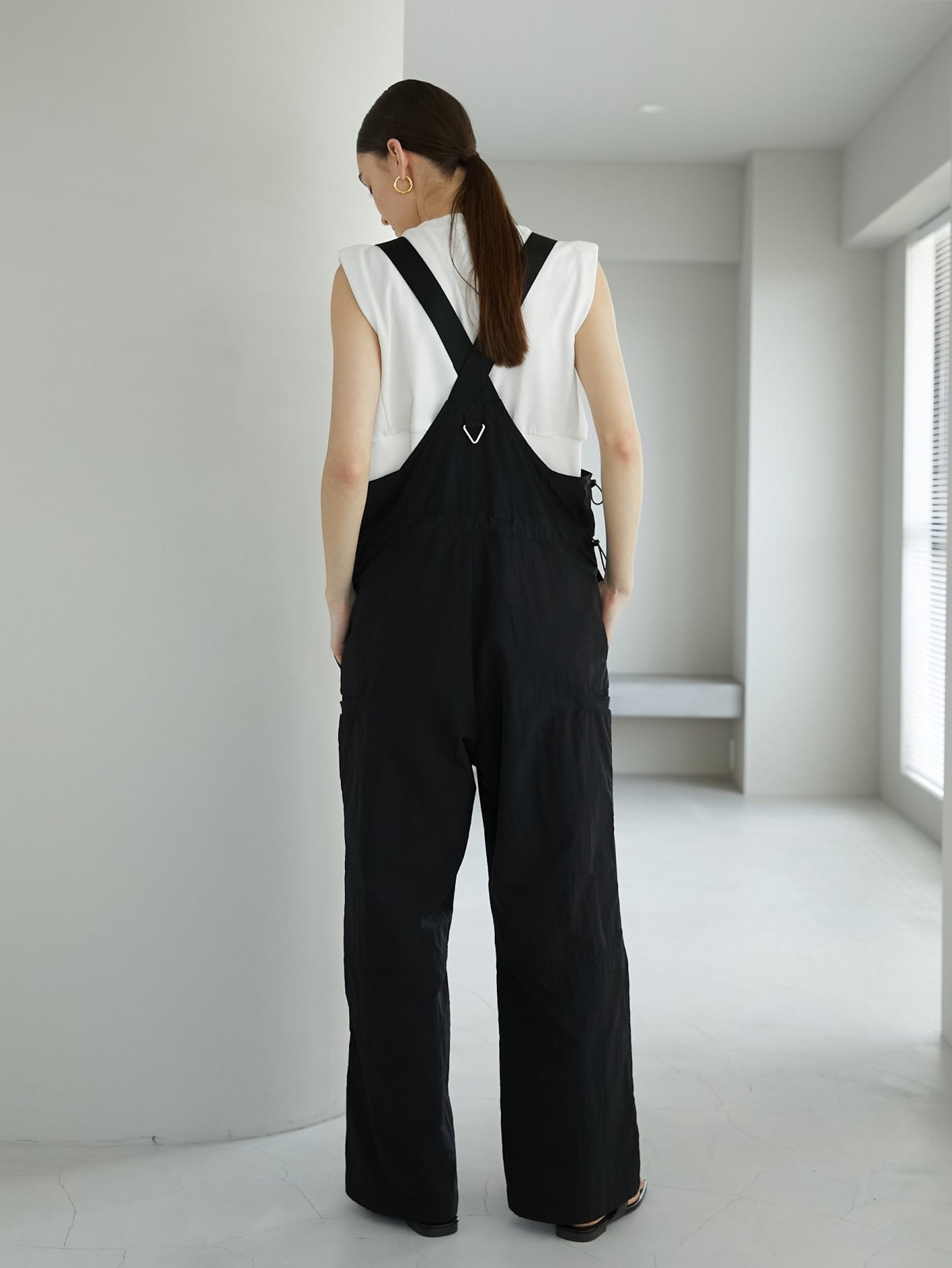 nylon belted overalls