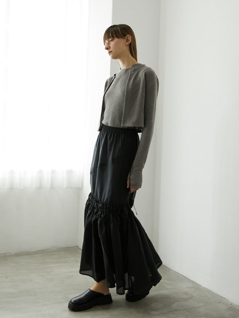 [SALE]sheer tiered skirt