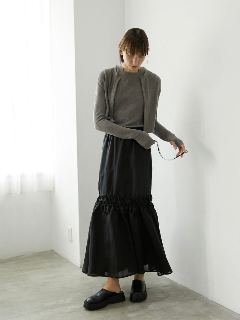 [SALE] sheer tiered skirt