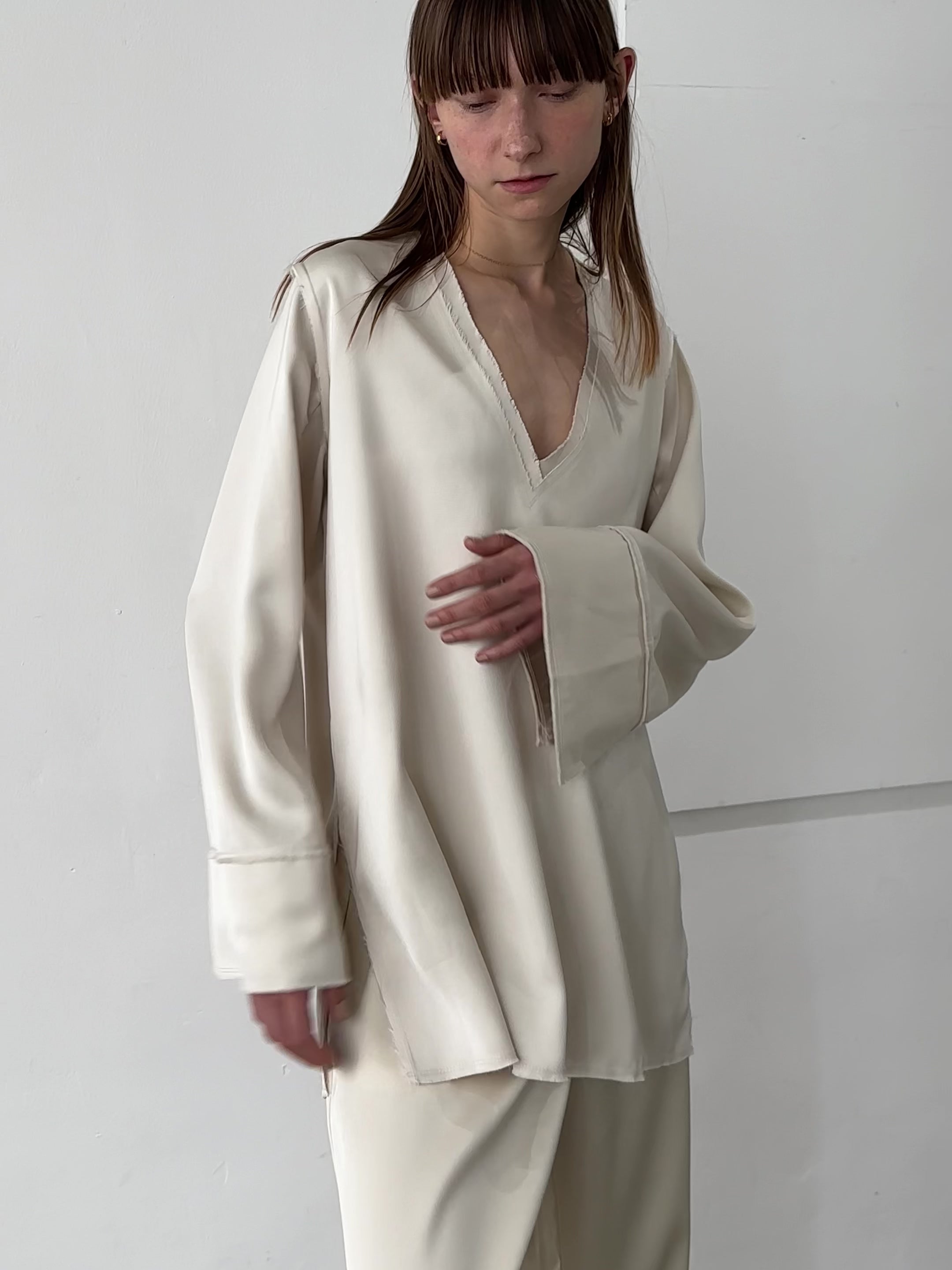 la peau de gem トップス LA PEAU DE GEM】twin knit/ツインニット（ニット/セーター