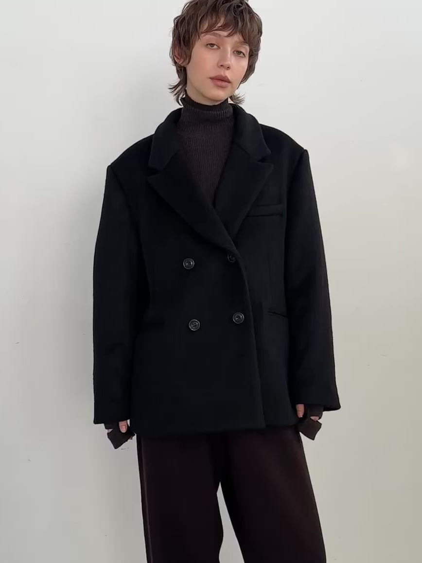 melton jacket outer ラポドゥジェム melton jacket outer – LA PEAU DE GEM