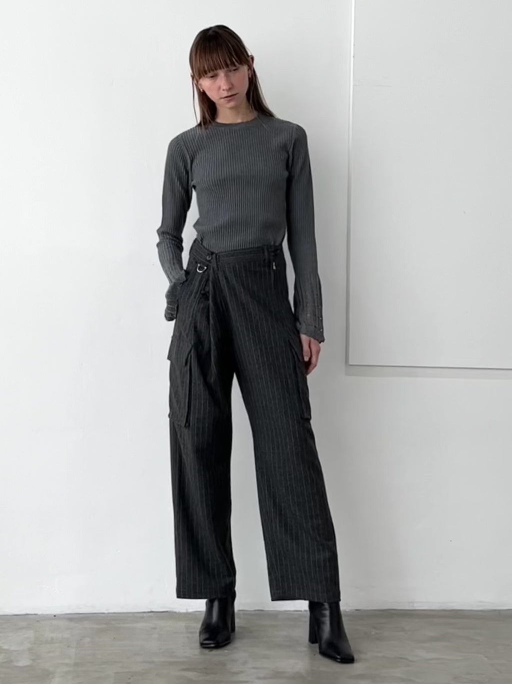 la peau de gem vintage wrap pants 36 - カジュアルパンツ