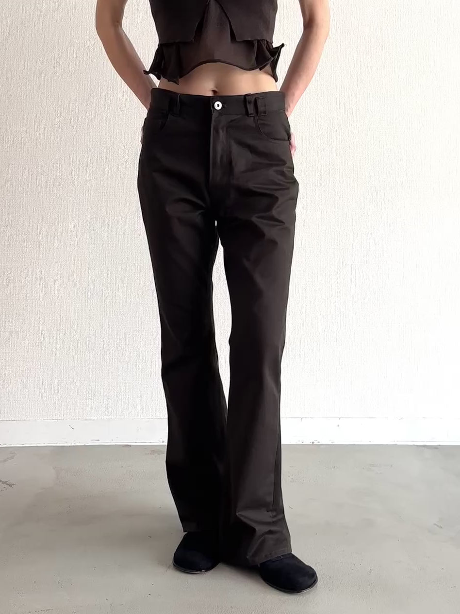 lapeaudegem 新作チノパン 36サイズ chino flare pants – LA PEAU DE GEM