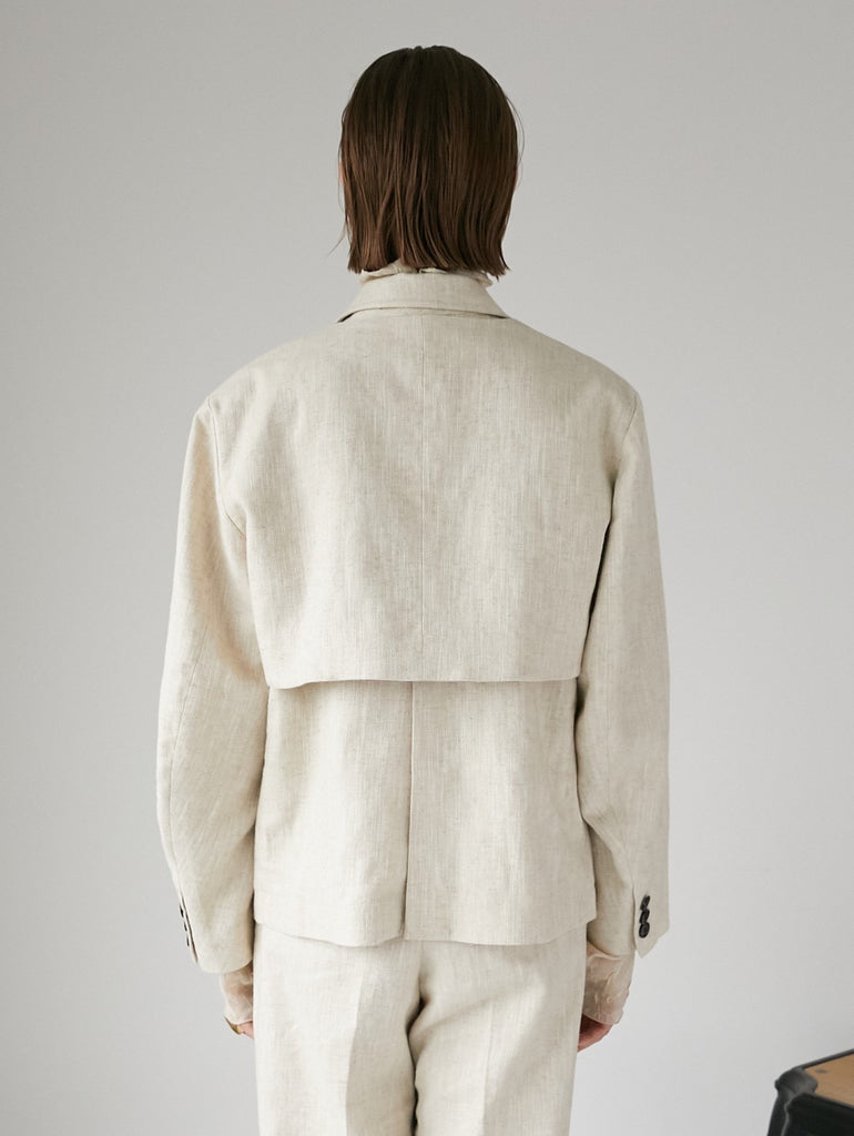 bolero set linen jacket