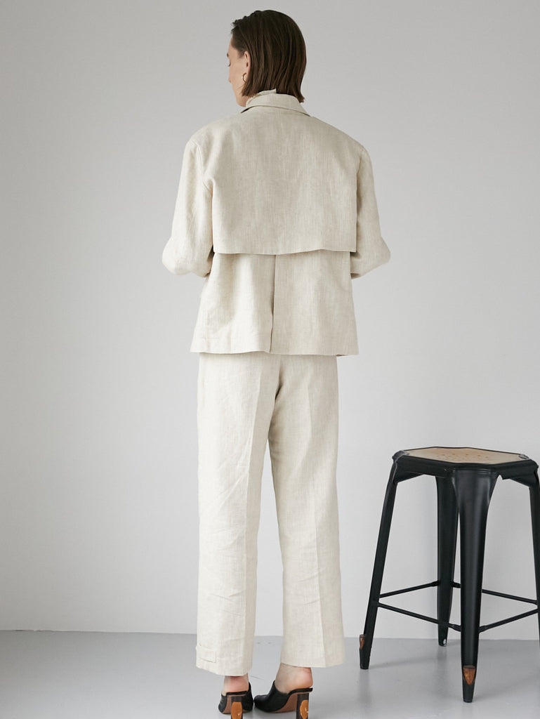 bolero set linen jacket